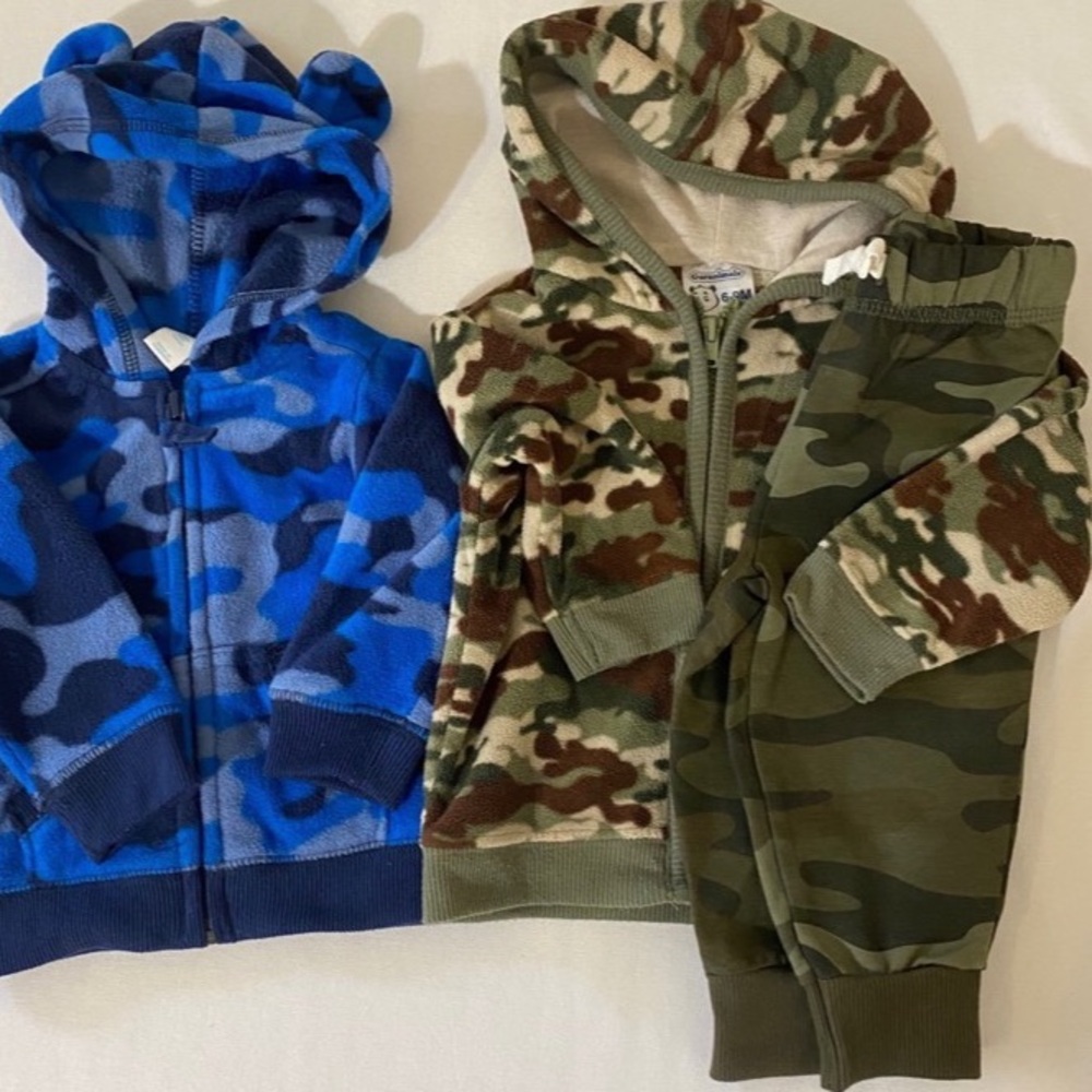 Baby Boy’s Camo Jackets & Pants